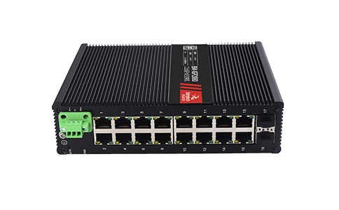 耀世管理型 2 光 16 电千兆工业交换机，支持WEB管理，SNMP、VLAN等，支持环形拓扑、星型拓扑、总线拓扑等组网，广泛应用于智能交通、智慧楼宇、智慧工厂、智慧园区、智慧城市等领域。