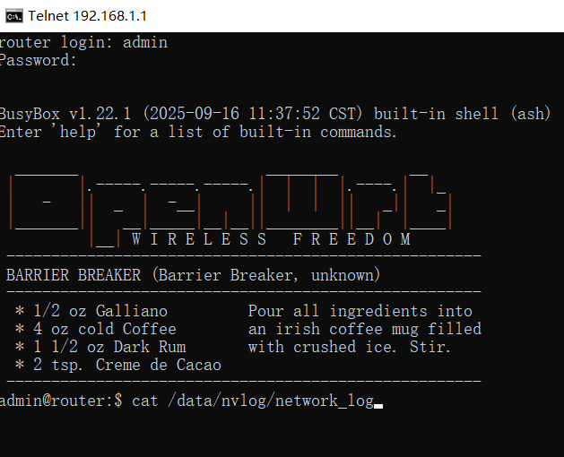 通过命令提示符查询网关记录