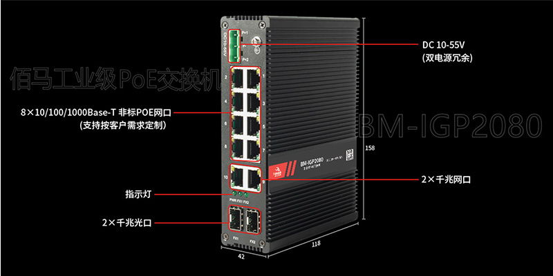 工业PoE交换机接口指示.jpg 工业PoE交换机接口指示.jpg